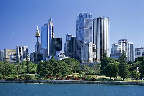 City skyline, Sydney, New South Wales (N.S.W.), Australia, Pacific