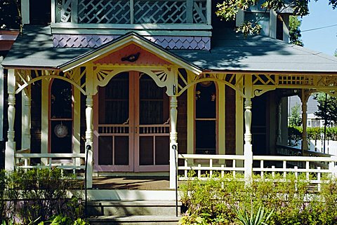 Cottage City, 19th c. cottages, Oak Bluffs, Martha's Vineyard, Massachusetts USA