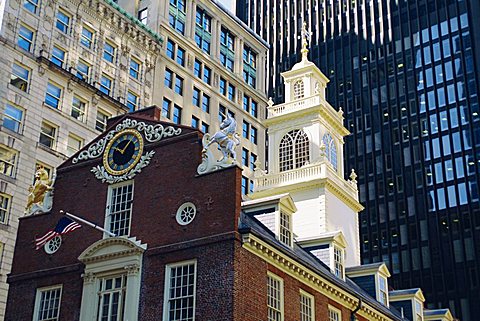 The Old State House (1713), now the Boston History Museum, Boston, Massachusetts, USA