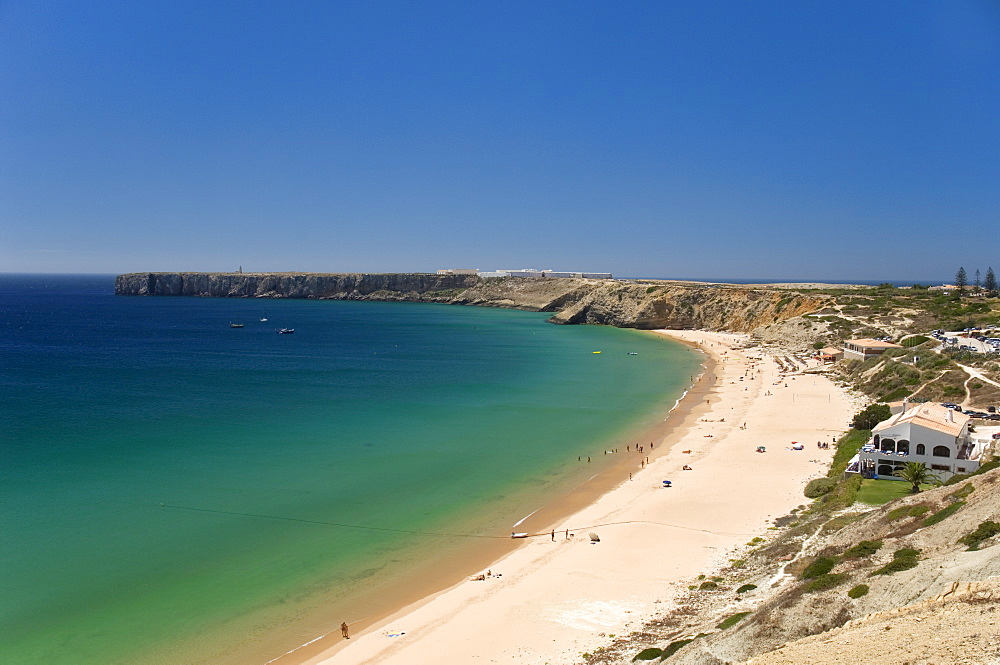 A beach at Sagres, Algarve, Portugal, Europe