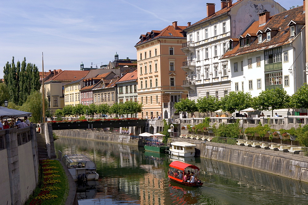 River Ljubljanica, Ljubljana, Slovenia, Europe