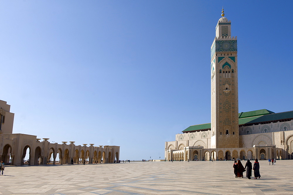 Hassan II Mosque, Casablanca, Morocco, North Africa, Africa