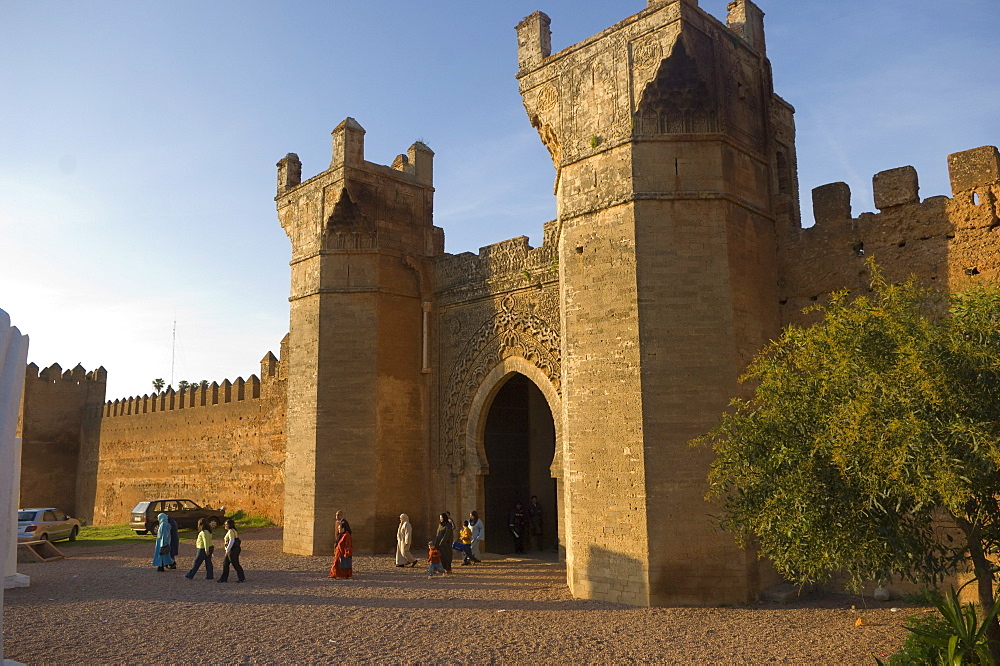 Entrance to the Chella Necropolis, Rabat, Morocco, North Africa, Africa