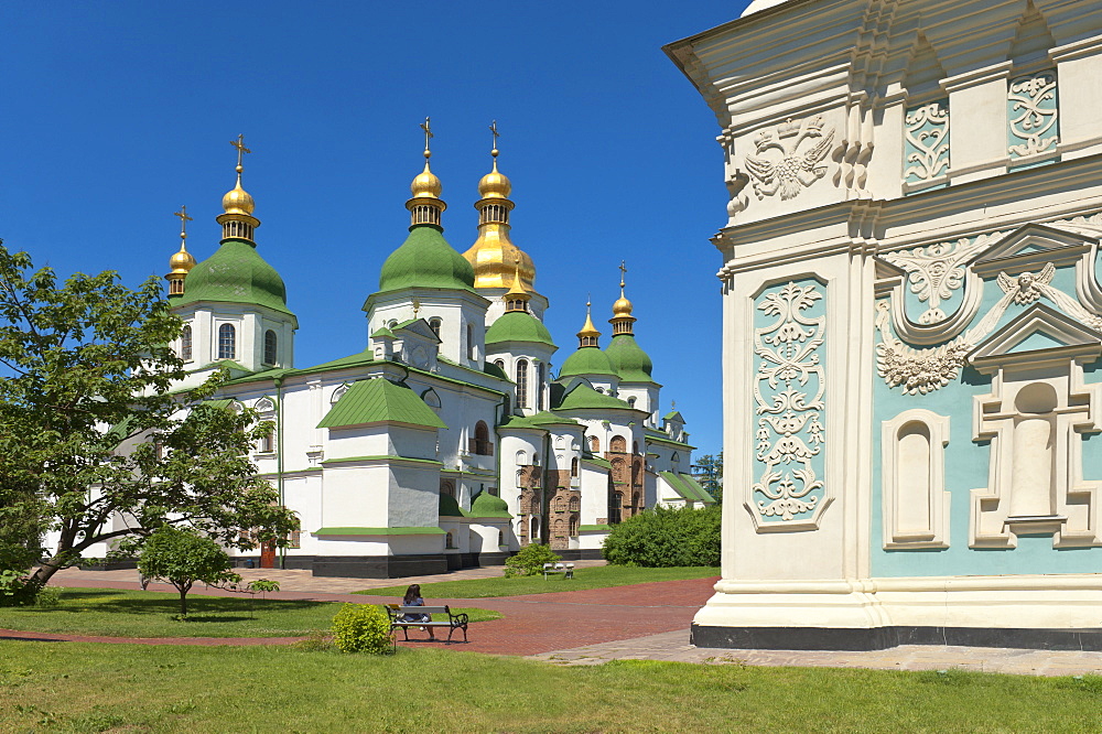 St. Sophia Cathedral Complex, UNESCO World Heritage Site, Kiev, Ukraine, Europe