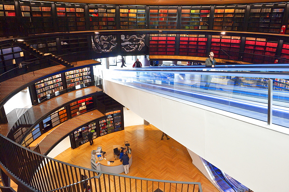 Interior view of The Library of Birmingham, England, United Kingdom, Europe