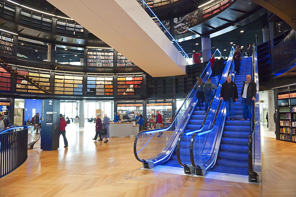 Interior view of The Library of Birmingham, England, United Kingdom, Europe