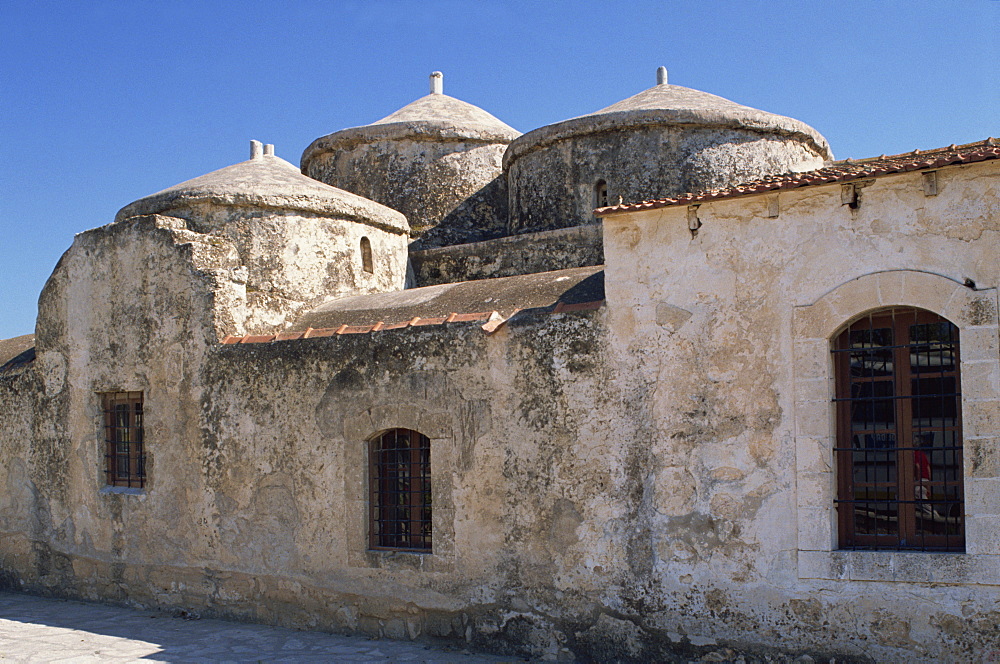 Exterior of the Agia Paraskeri Christian church, Yeroskipou, island of Cyprus, Mediterranean, Europe