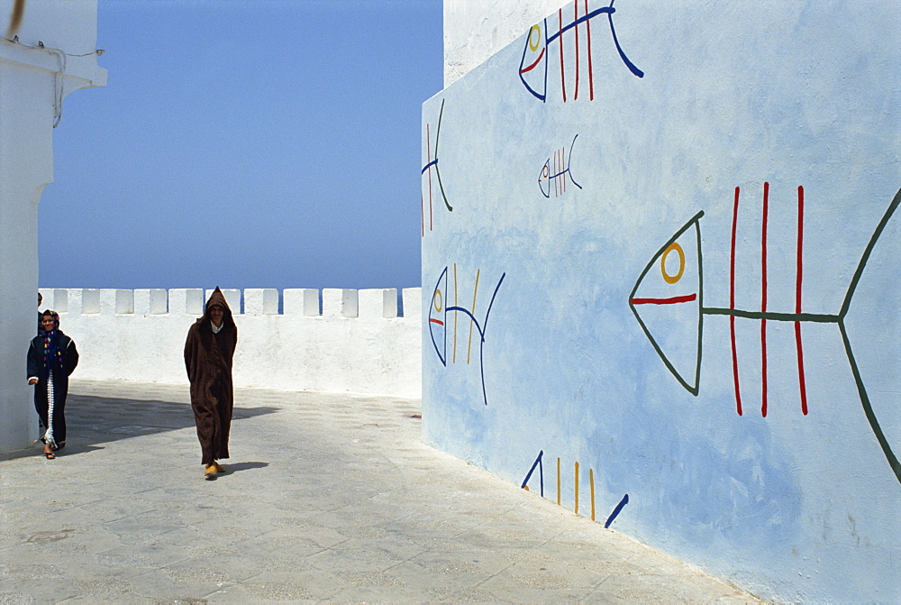 City walls, Old Town, Asilah, Morocco, North Africa, Africa