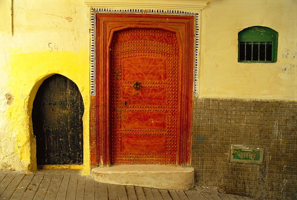 Detail from the interior of the Kasbah, Tangiers, Morocco, Africa 