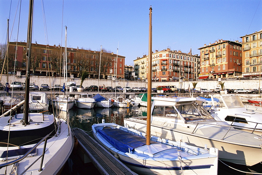 Harbour, Nice, Alpes Maritimes, Cote d'Azur, French Riviera, Provence, France, Mediterranean, Europe