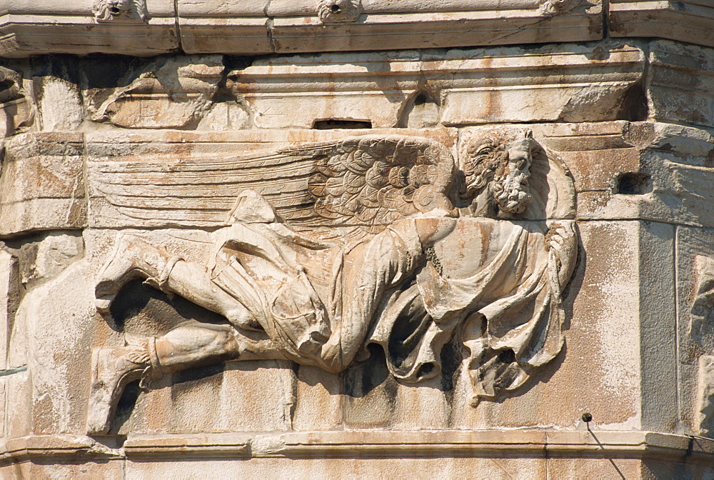 Detail, Tower of the Winds, Athens, Greece, Europe