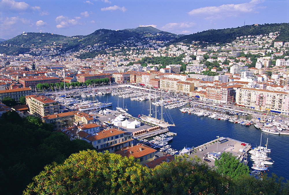 The harbour, Nice, Alpes Maritimes, Cote d'Azur, Provence, France, Europe