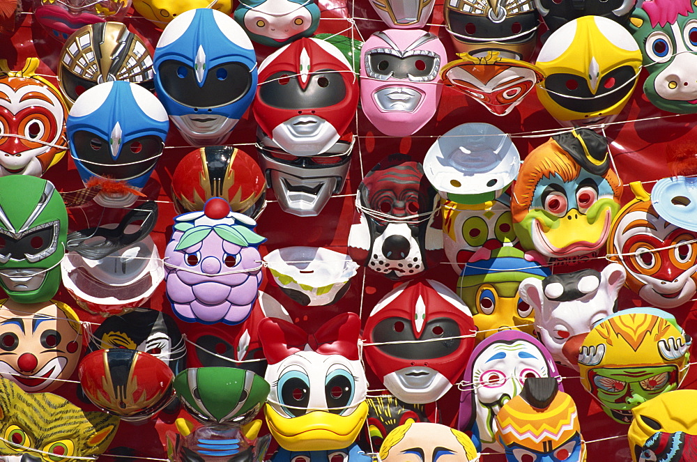 Masks for carnival, Santo Domingo, Dominican Republic, West Indies, Central America