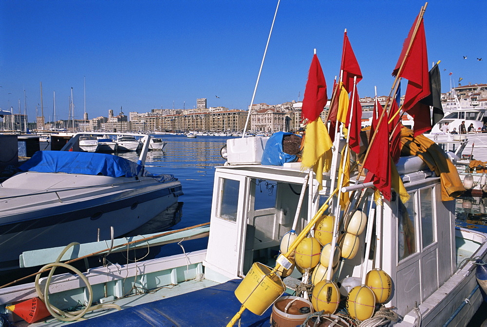 Vieux Port, Marseille, Bouches-du-Rhone, Provence, France, Europe