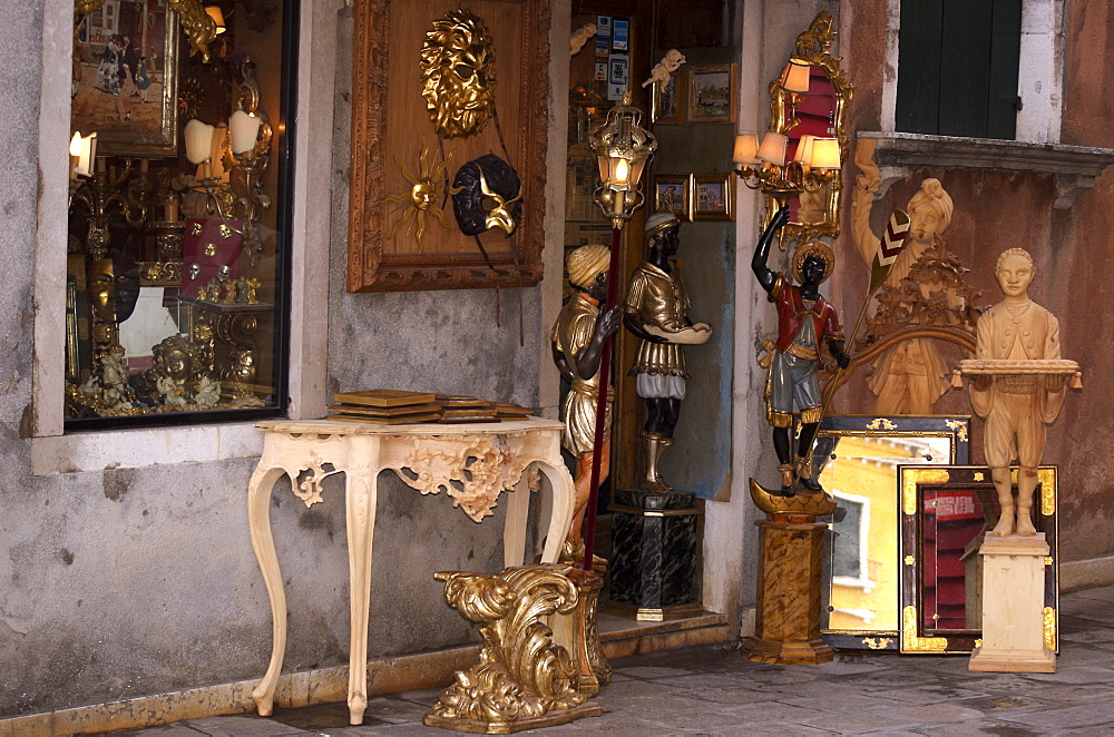 Antique shop, Venice, Veneto, Italy, Europe