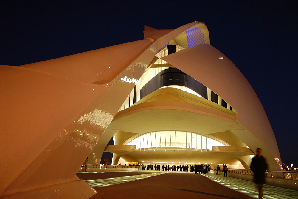 Palau de les Artes Reina Sofia (Queen Sofia Arts Palace), City of Arts and Sciences, Valencia, Spain, Europe