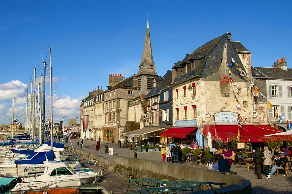 Naval Museum in the ancient Saint Etienne church, on the quay along the Vieux Bassin, Honfleur, Calvados, Normandy, France