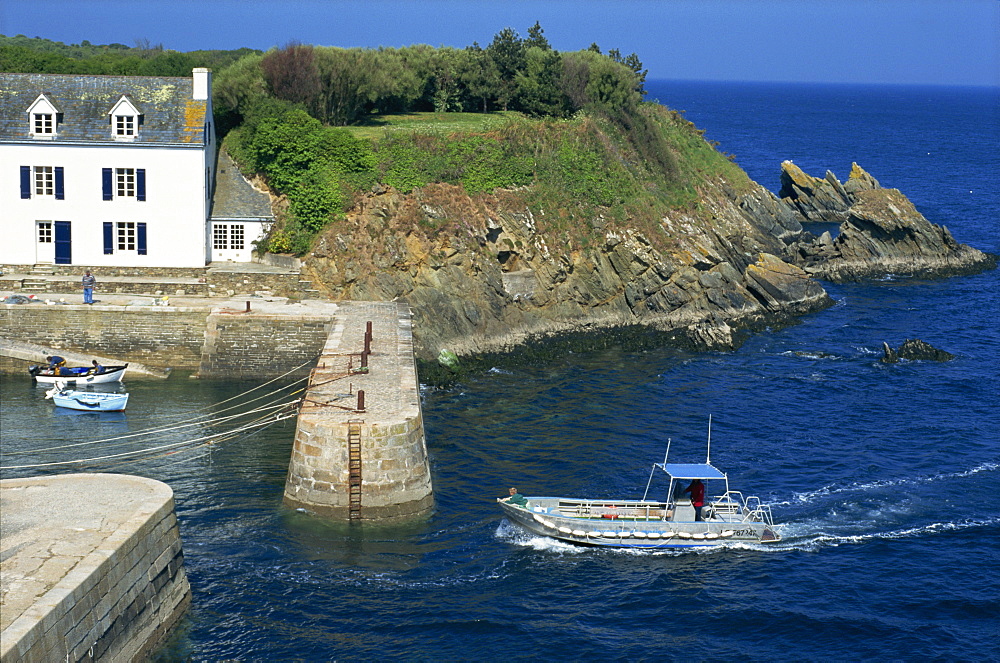 Lay harbour, Ile de Groix, Brittany, France, Europe