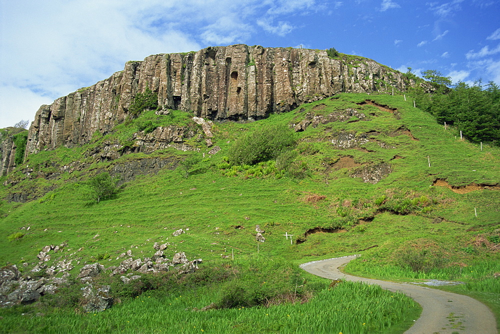 Cliffs, Kildonnan, Isle of Eigg, Inner Hebrides, Scotland, United Kingdom, Europe