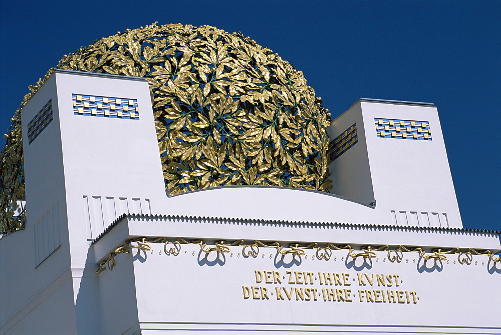 Secession Building with filigree globe, Vienna, Austria, Europe