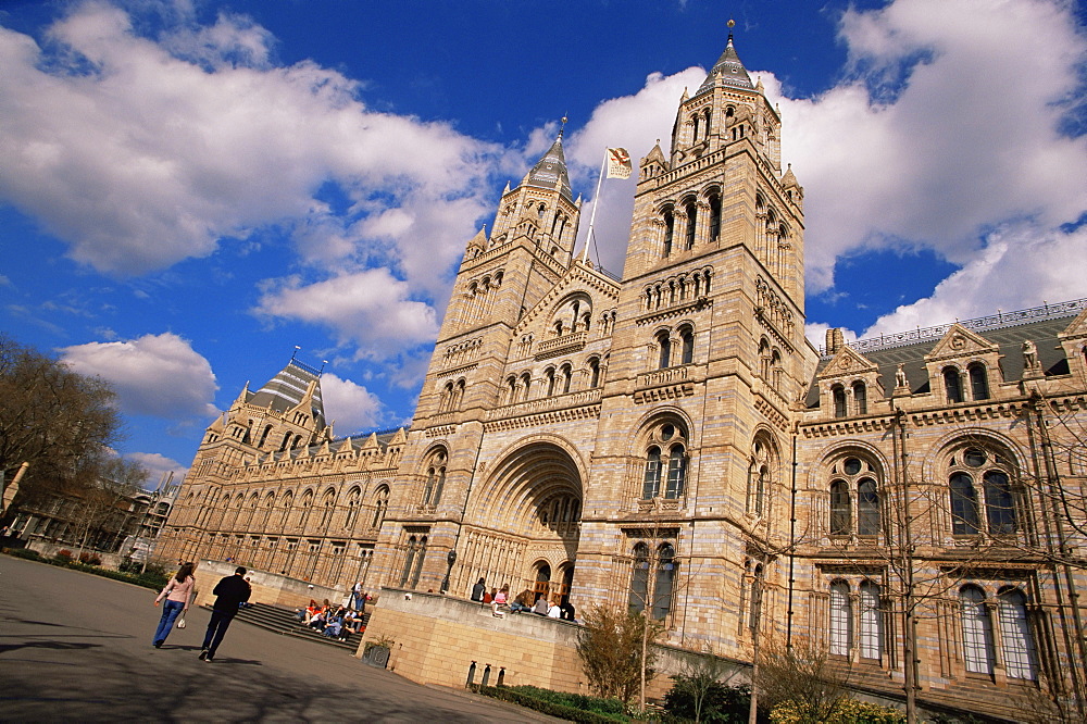 Entrance to the Natural History Museum, South Kensington, London, England, United Kingdom, Europe