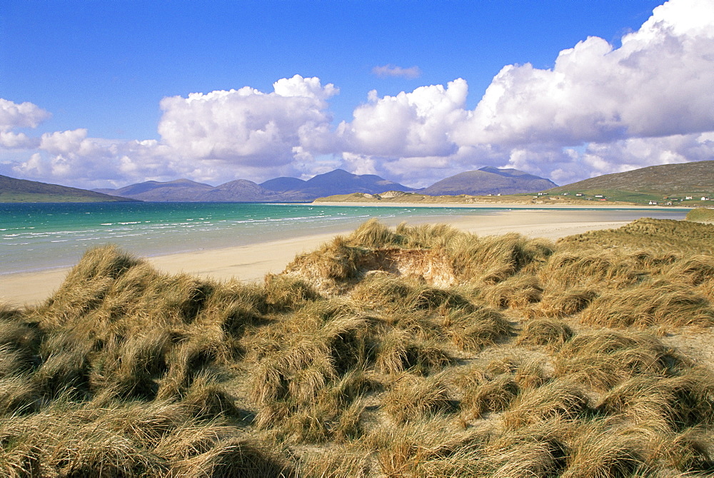 Sand dunes at Seilebost, Isle of Harris, Outer Hebrides, Western Isles, Scotland, United Kingdom, Europe