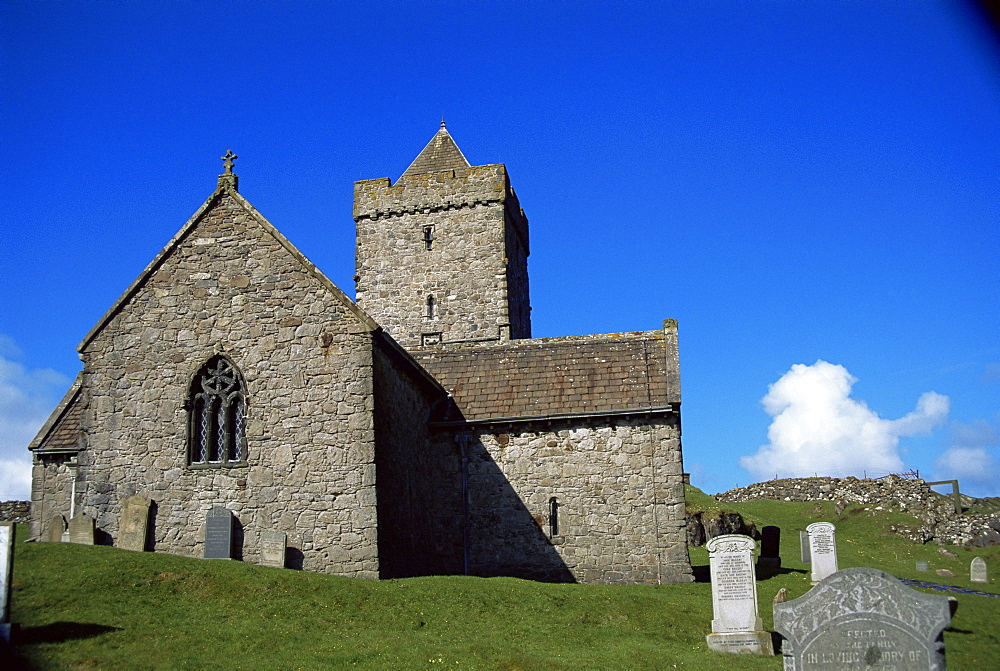 St. Clement's church, Rodel, Isle of Harris, Outer Hebrides, Western Isles, Scotland, United Kingdom, Europe