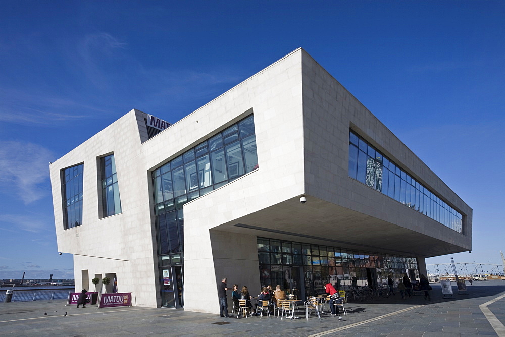 New ferry terminal, Pier Head, Liverpool, Merseyside, England, United Kingdom, Europe