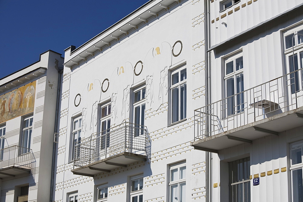 Art Deco Houses, Brunn am Gebirge, near Modling, Lower Austria, Austria, Europe