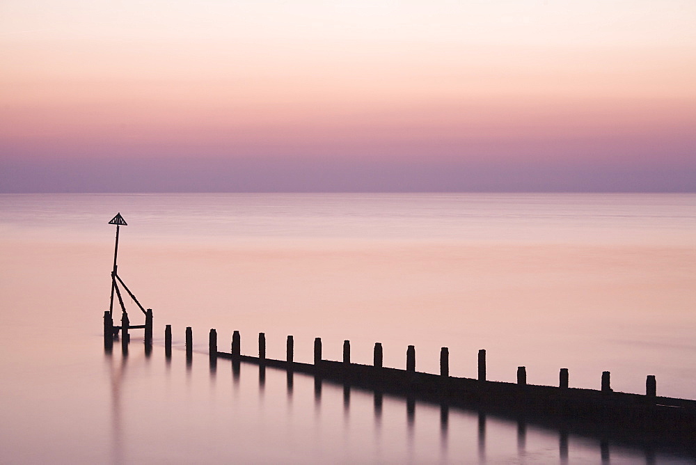 Selsey Bill at sunset, Selsey, West Sussex, England, United Kingdom, Europe