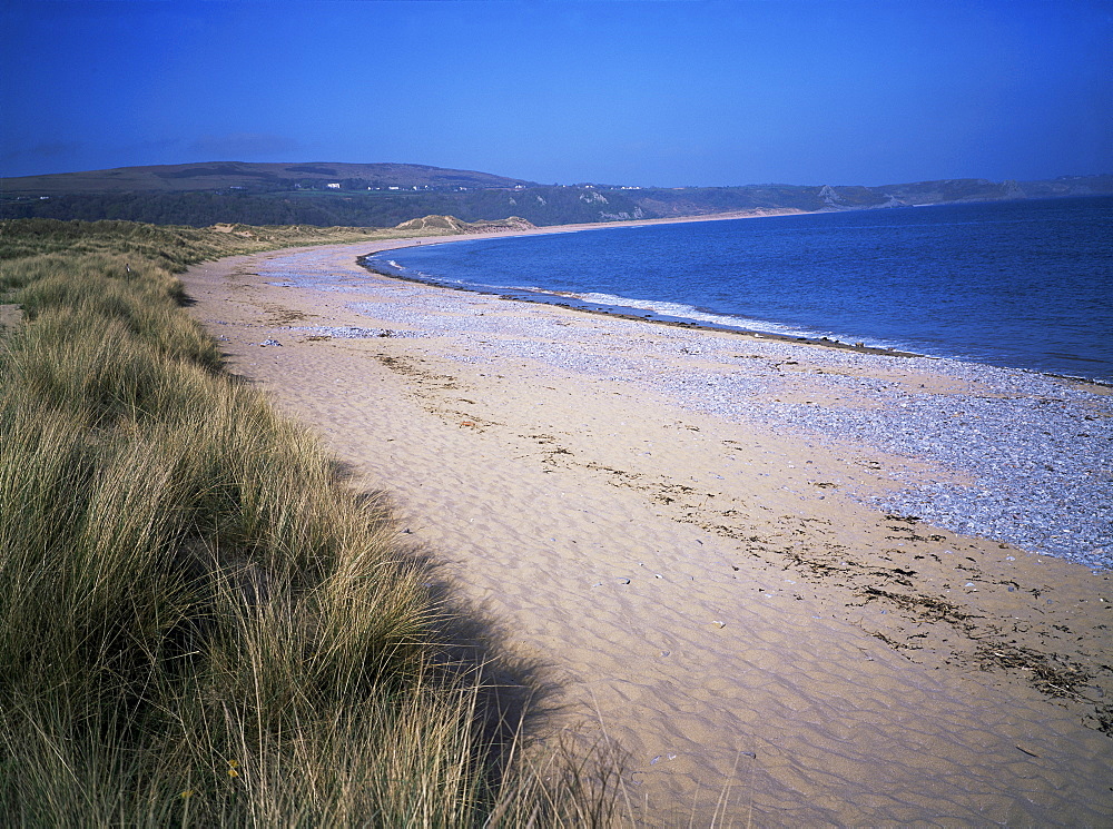 The beach, Oxwich Bay, Gower, Swansea, Wales, United Kingdom, Europe