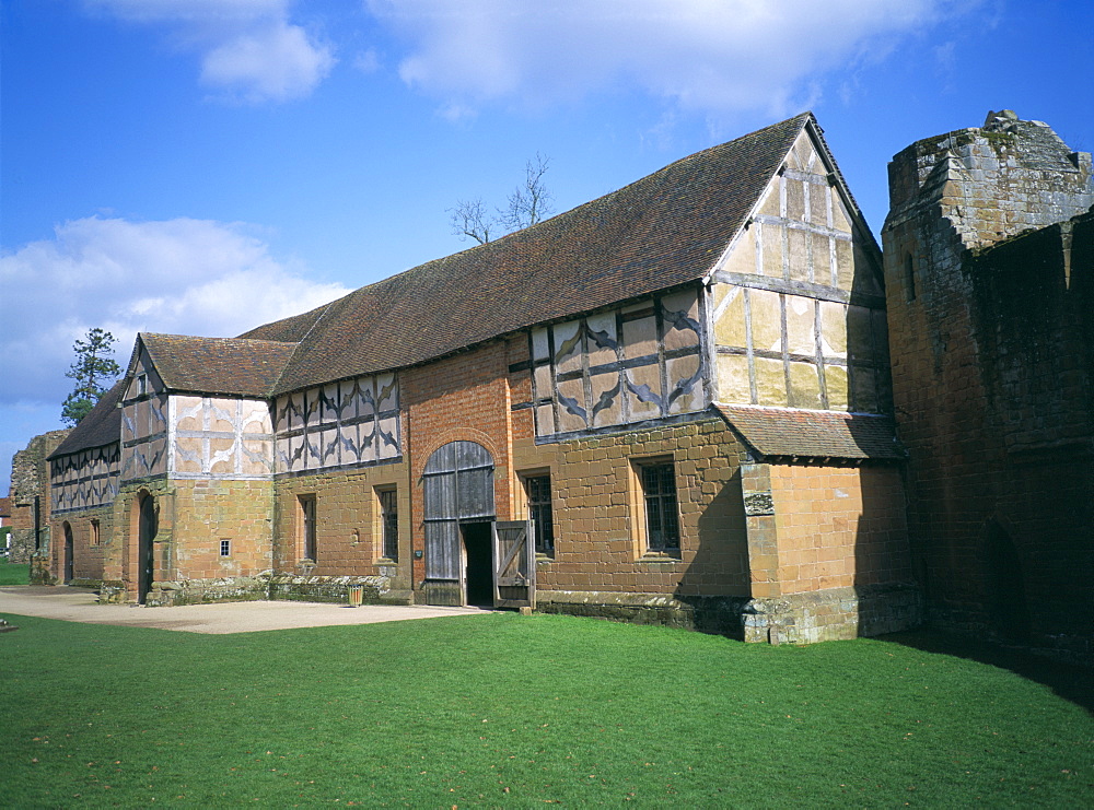 Leicester's stables, Kenilworth Castle, managed by English Heritage, Warwickshire, England, United Kingdom, Europe