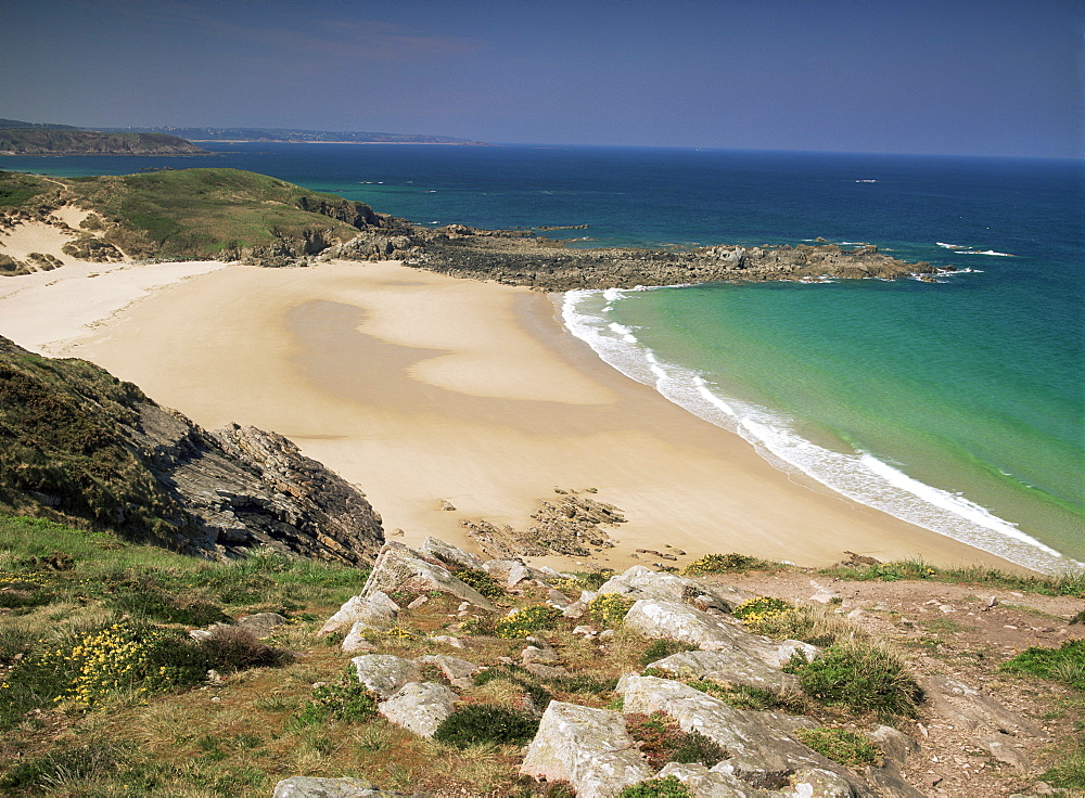 Beach near Cap Frehel, Emerald Coast, Brittany, France, Europe