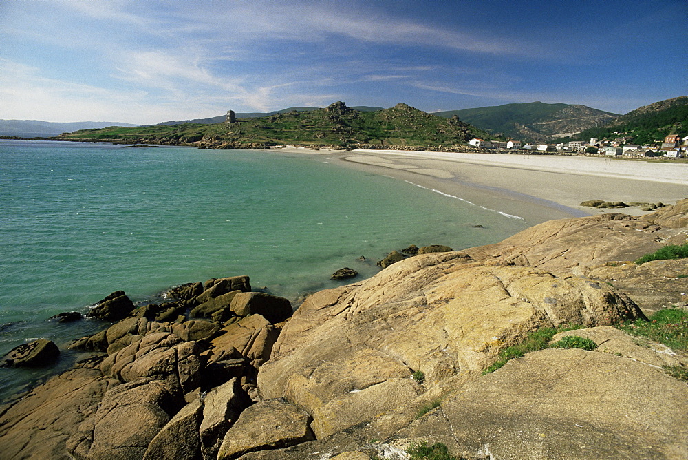 Seascape near La Coruna, Ria de Muros y de Noya, Galicia, Spain, Europe