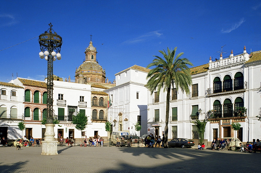 Main square, Carmona, Seville area, Andalucia, Spain, Europe