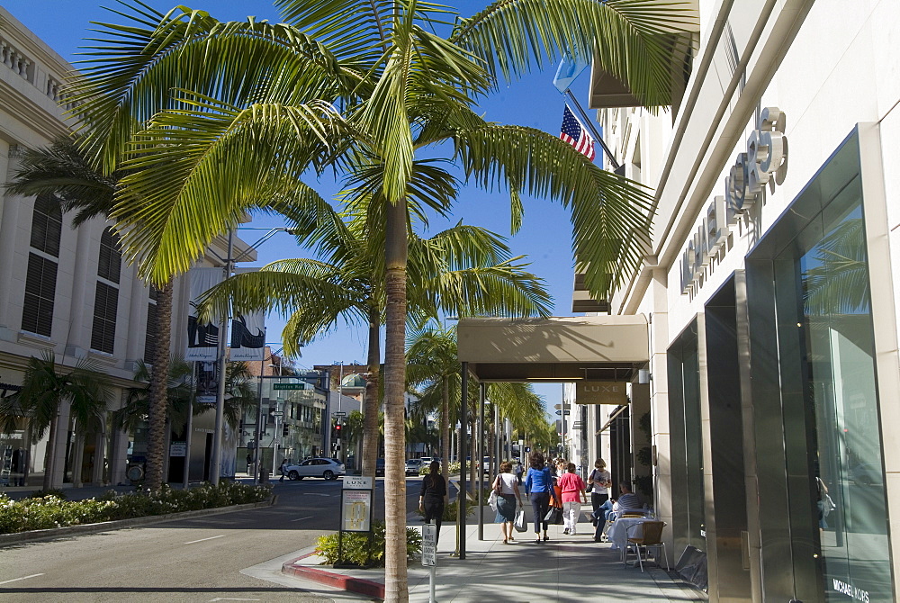 Rodeo Drive, Beverly Hills, California, United States of America, North America