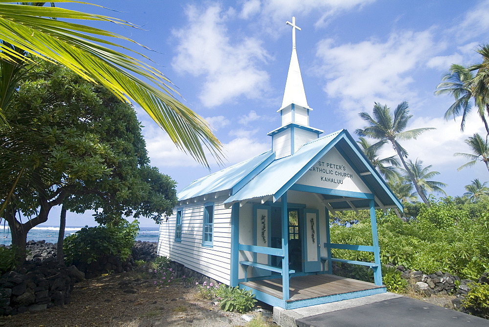 St Peter's Catholic Church, near Kailua-Kona, Island of Hawaii (Big Island), Hawaii, United States of America, North America