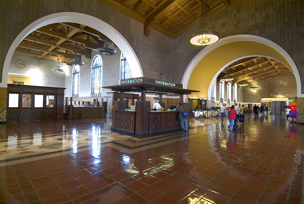 Union Station, railroad terminus, downtown, Los Angeles, California, United States of America, North America