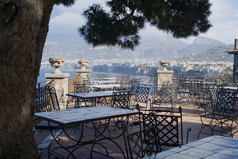 View over the seaside town of Sorrento, near Naples, Campania, Italy, Europe