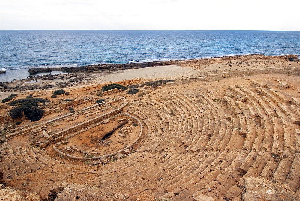 Theatre, Roman site of Apollonia, Libya, North Africa, Africa