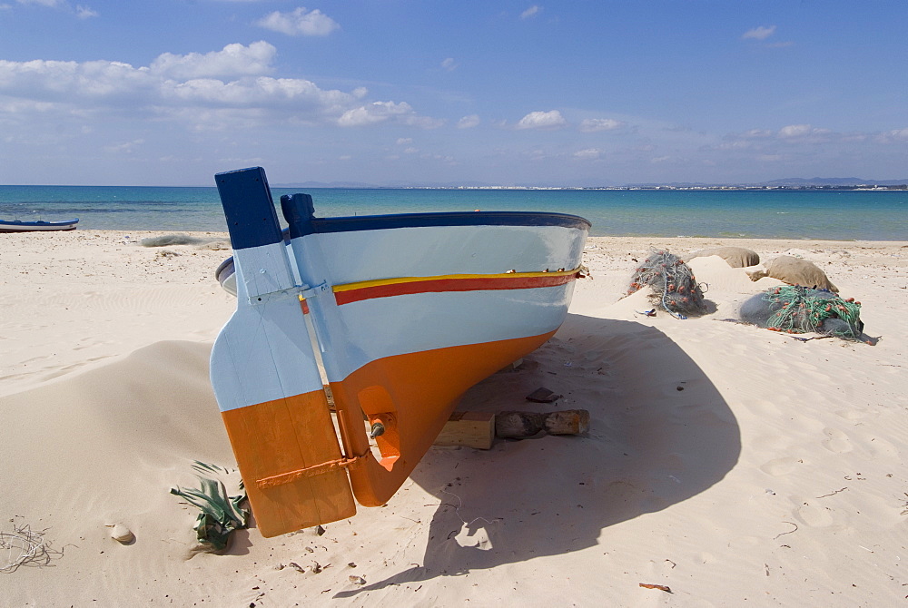 Fishing boats, Hammamet, Tunisia, North Africa, Africa