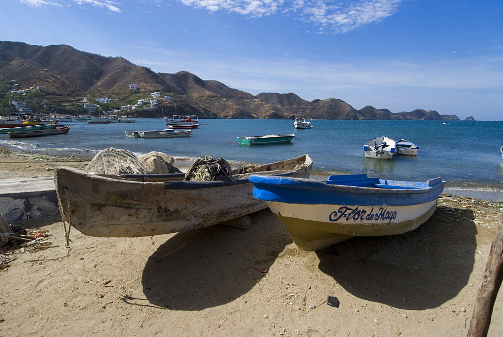 Beach at Taganga, near Santa Marta, Colombia, South America