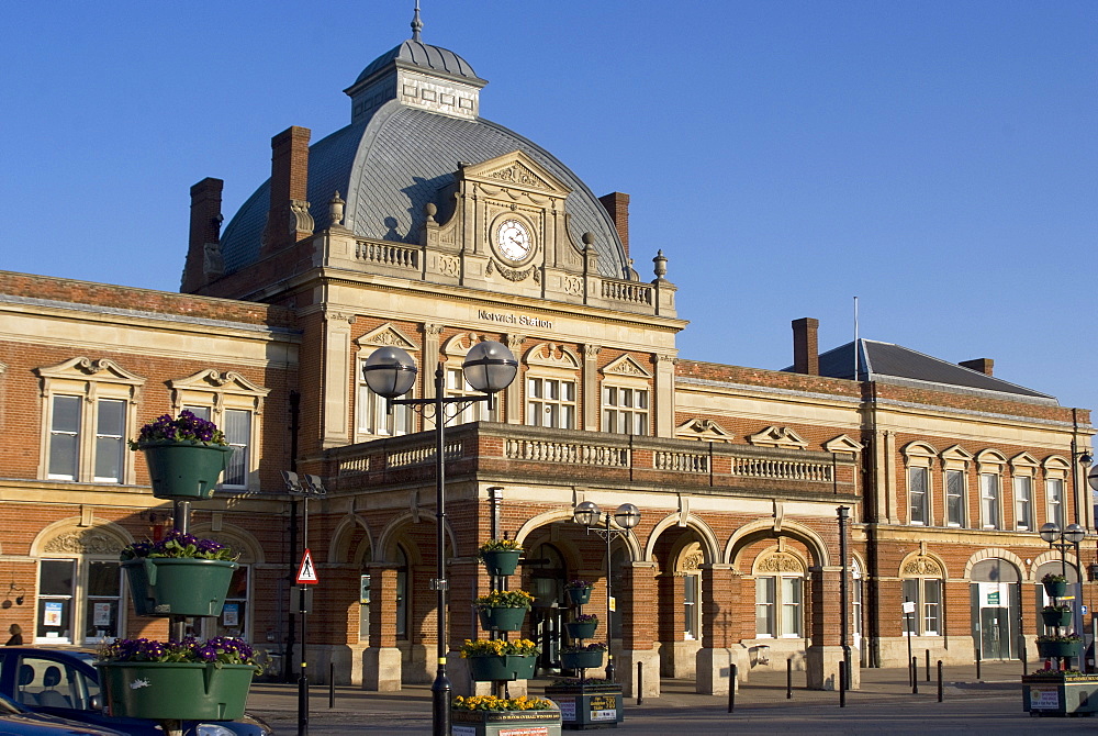 Norwich railway station, Norwich, Norfolk, England, United Kingdom, Europe