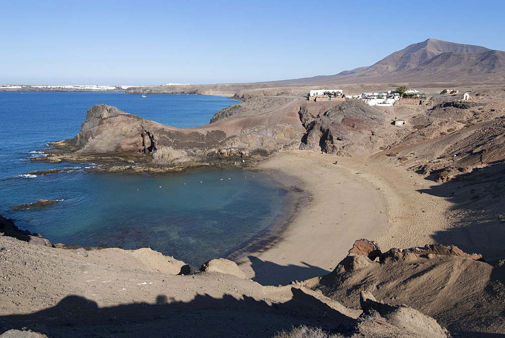 Playa Papagayo, Lanzarote, Canary Islands, Spain, Atlantic, Europe