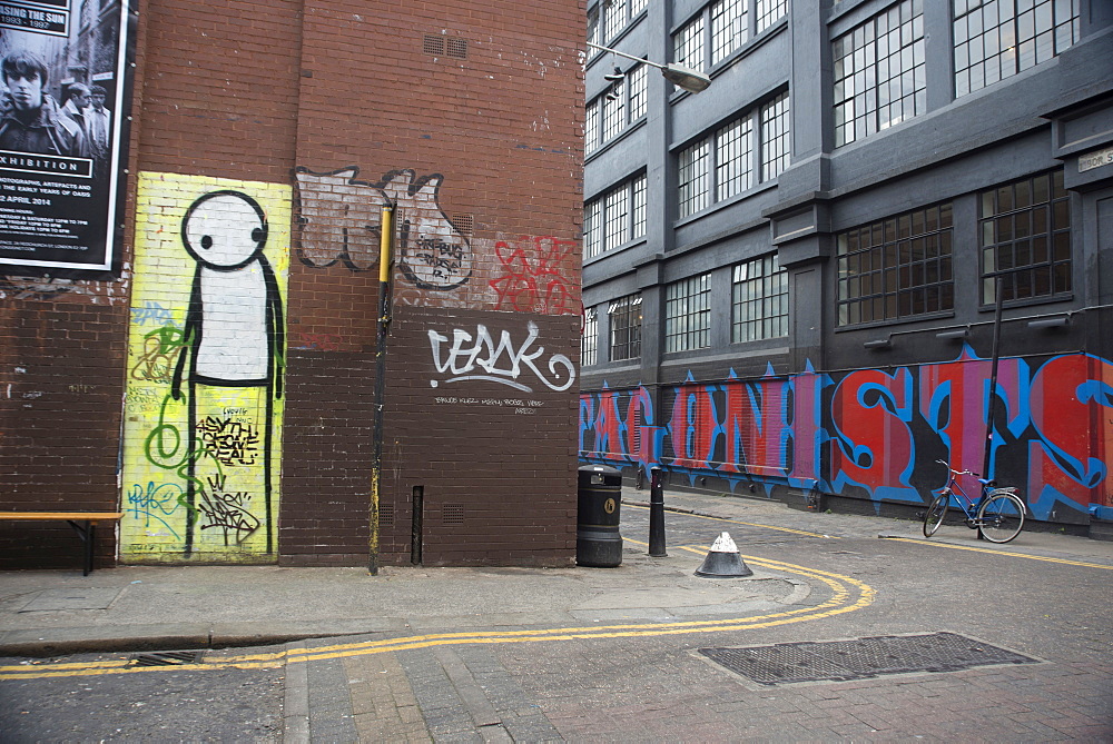 Figure by Stik, London, E1, England, United Kingdom, Europe