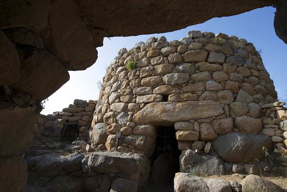 Nuraghe La Prisgiona archaeological site, dating from 1300 BC, near Arzachena, Sardinia, Italy, Europe