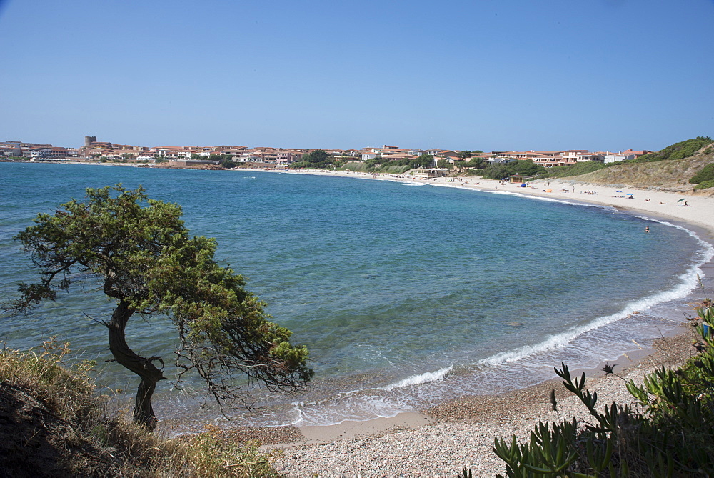 The fishing village, resort and beach of Isola Rossa, Sardinia, Italy, Mediterranean, Europe