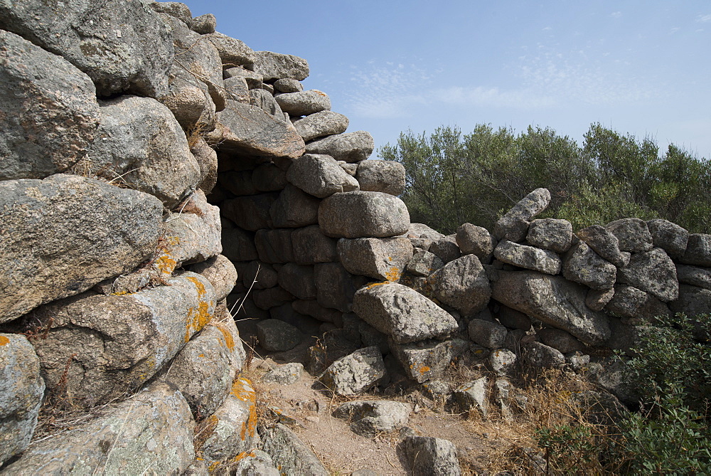 Nuraghe Tuttusoni, one of the Nuraghic ruins in the province of Gallura, Sardinia, Italy, Europe