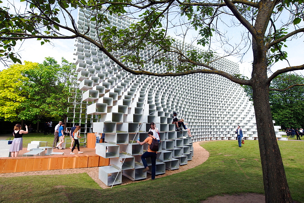 The 2016 Serpentine Pavilion by Bjarke Ingels, Serpentine Gallery, Hyde Park, London W2, England, United Kingdom, Europe