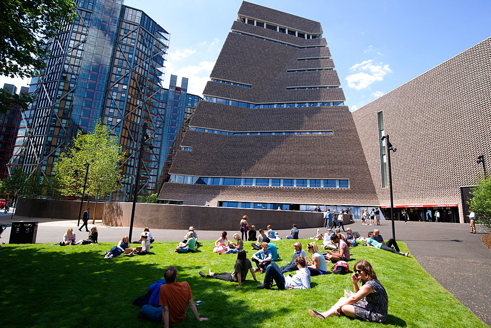 The new Tate Modern Annex, designed by Herzog and de Meuron, Southwark, London, SE1, England, United Kingdom, Europe